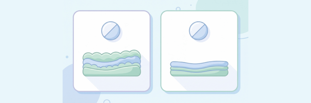 Letrozole vs Clomid comparison showing their different effects on the uterine lining